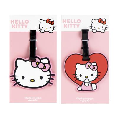 Merkispjald á ferðatökur - Hello Kitty
