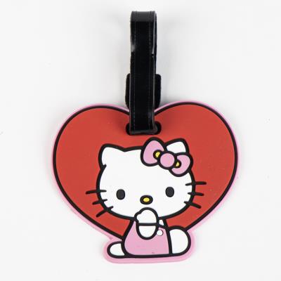 Merkispjald á ferðatökur - Hello Kitty