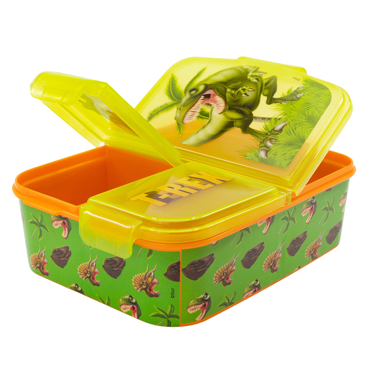 Nestisbox  með þremur hólfum - Risaeðlu