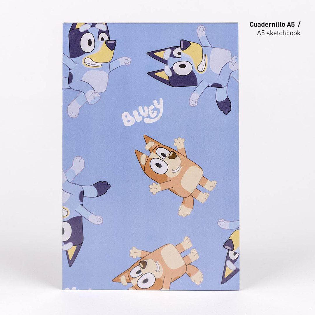 Litasett með límmiðum - Bluey