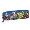 Avengers-themed pencil case featuring Captain America, Thor, Hulk, and Iron Man.