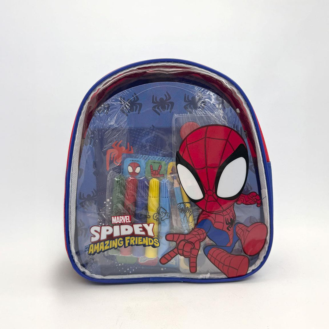Spidey bakpoki með litasetti og límmiðum