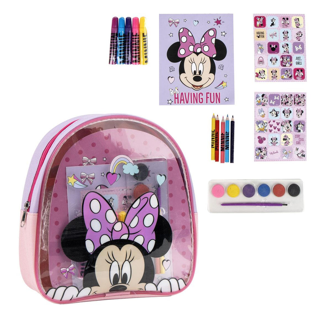 Minnie litunarsett með bakpoka