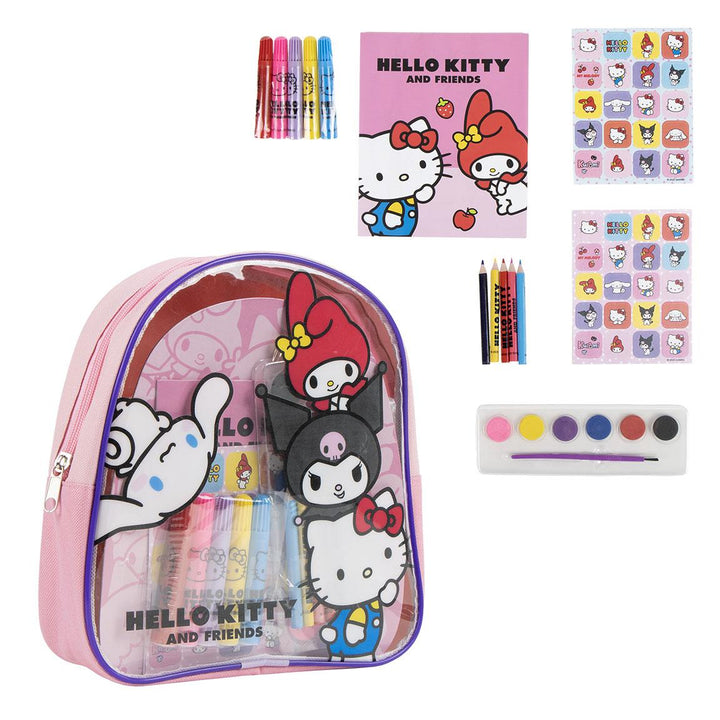 Hello Kitty - bakpoki með litasetti og límmiðum