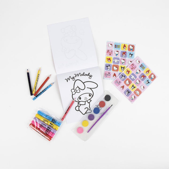Hello Kitty - bakpoki með litasetti og límmiðum