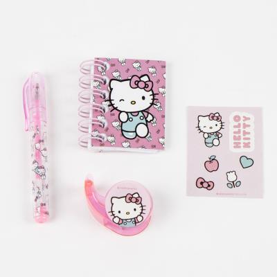 Ritfangasett - Hello Kitty - Bakpoka lyklakippa