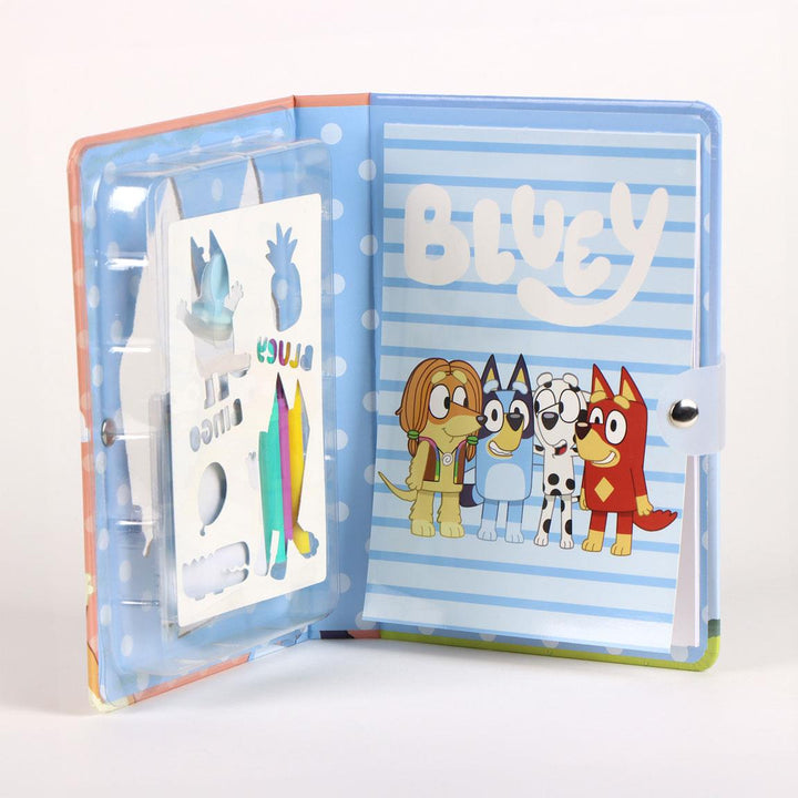 Litabók, litir og límmiðar -  Bluey