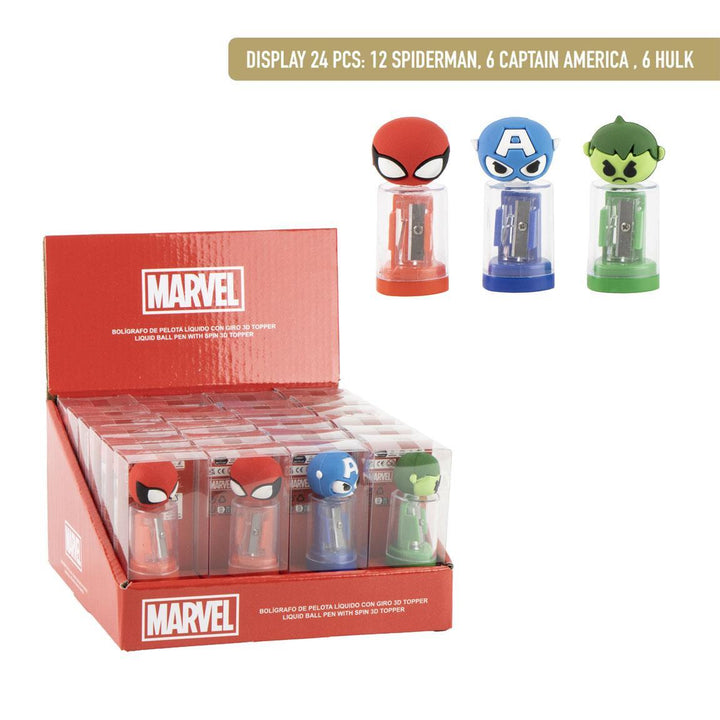 Marvel penni með yddara og þrívíddarhaus