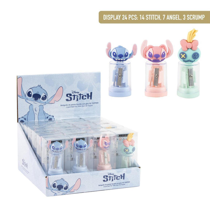 Stitch penni með yddara og þrívíddarhaus