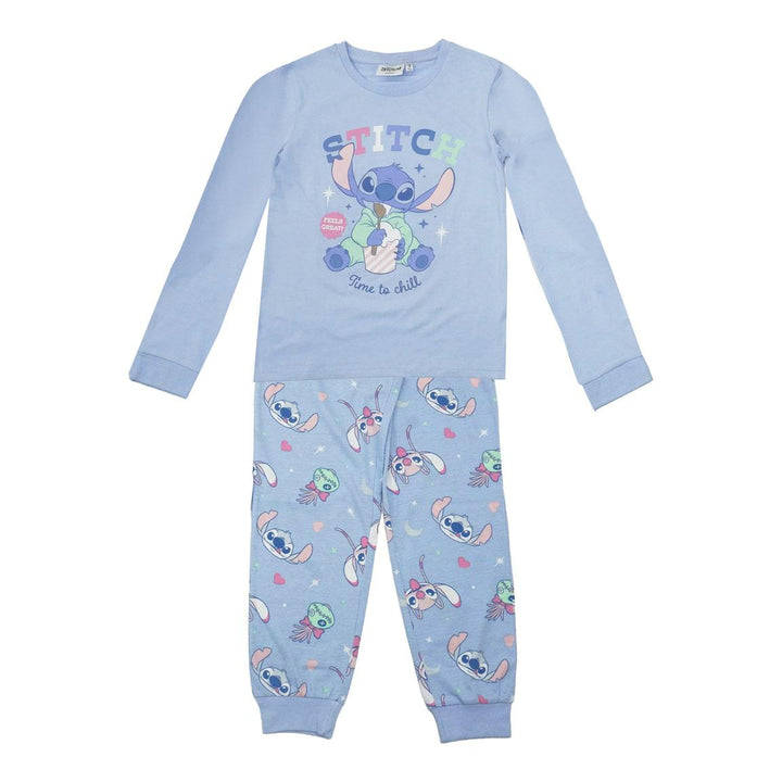 Náttföt Stitch blá  fyrir börn