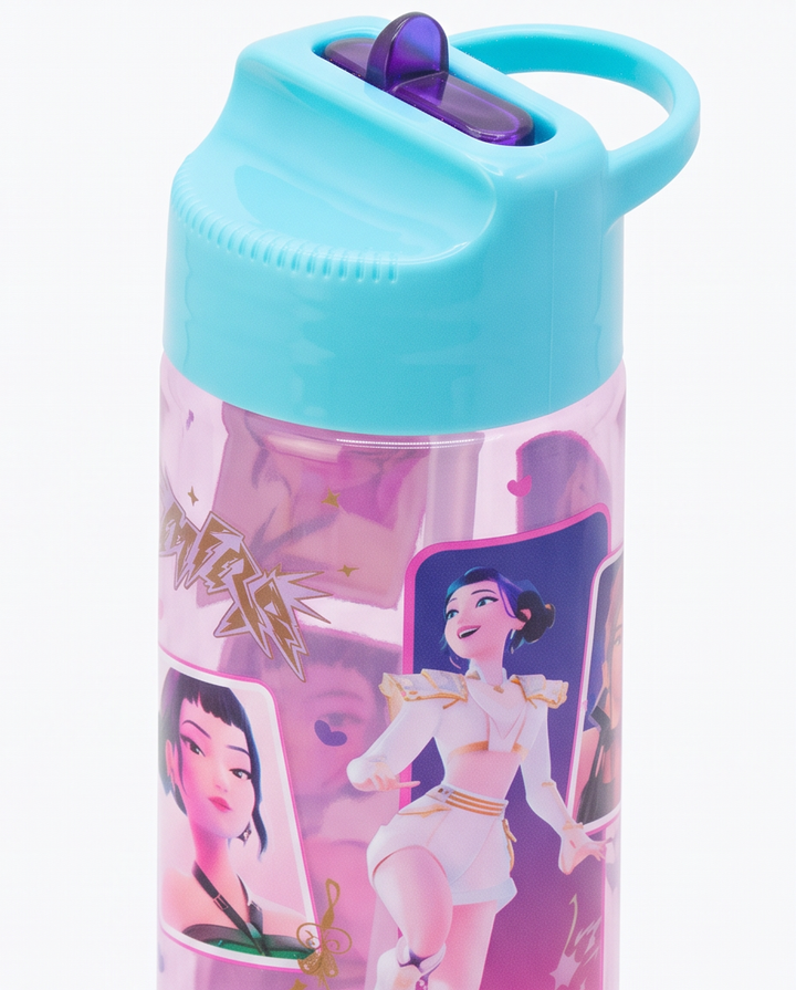 K-pop Demon Hunters Stars Hydro Tritan vatnsbrúsi með strái 540 ml