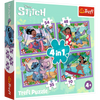 Púsluspil -  Stitch 4 in 1