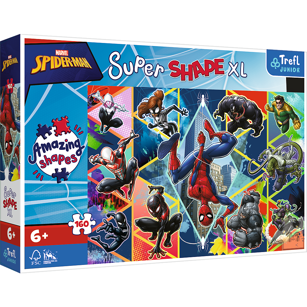 Púsluspil -  Spiderman Super Shape XL