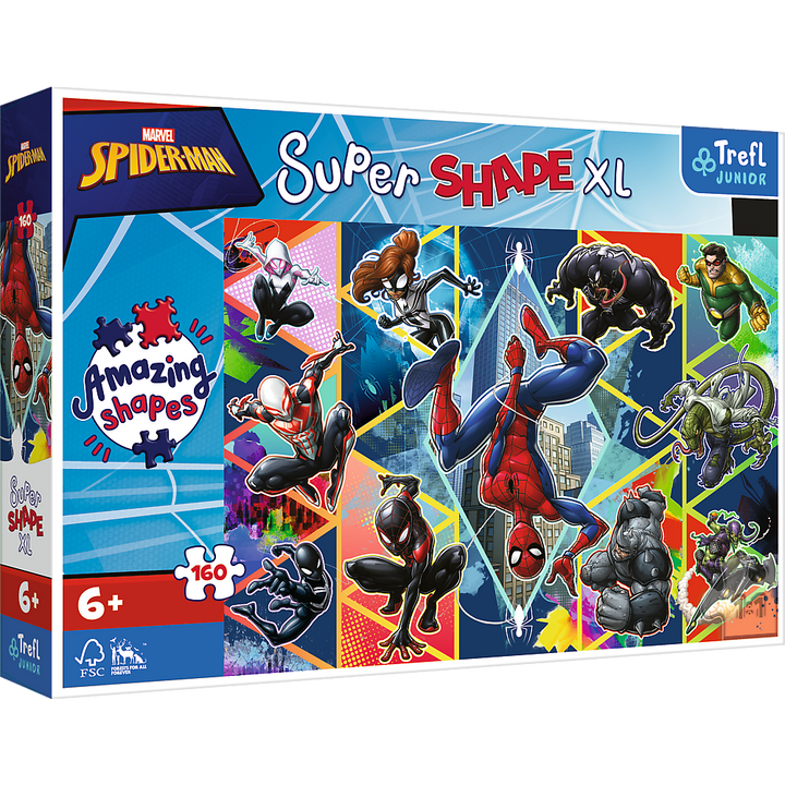 Púsluspil -  Spiderman Super Shape XL