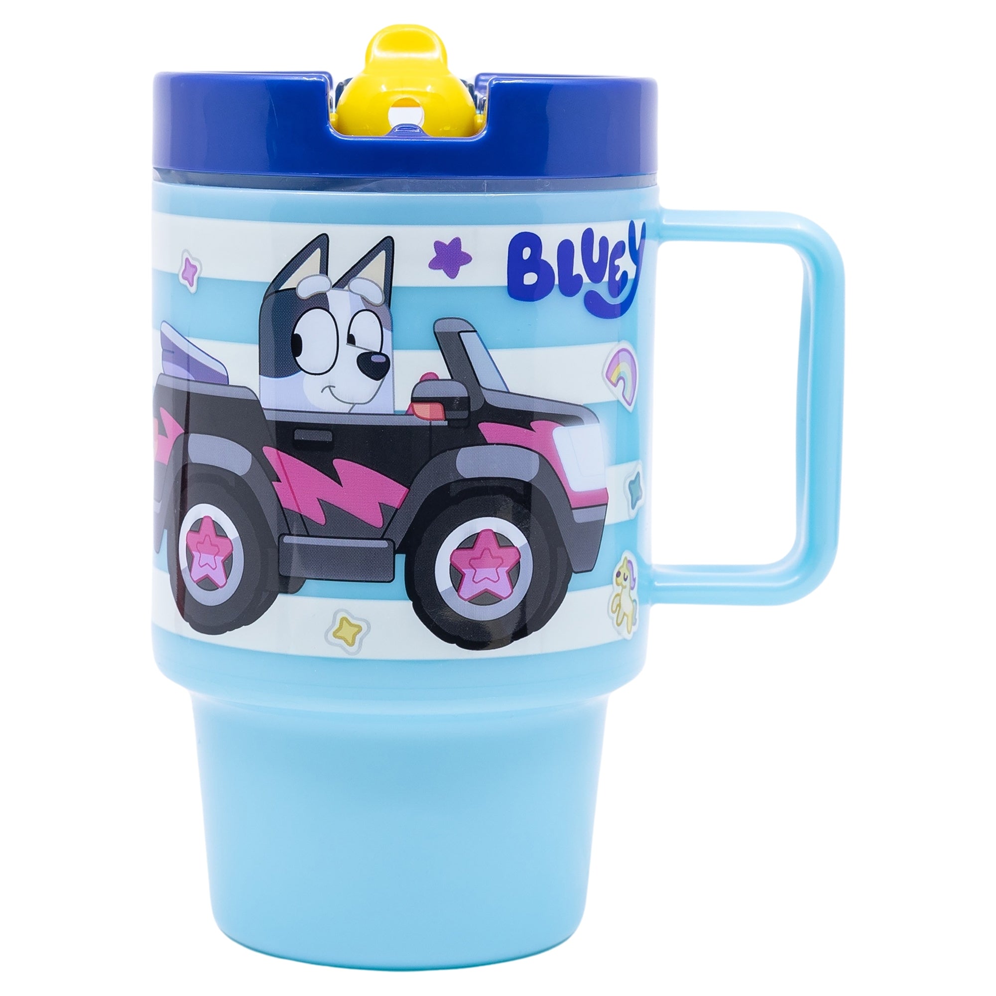 Glas - Bluey 530 ml með röri