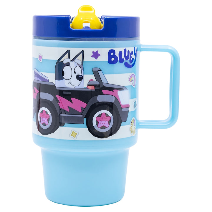 Glas - Bluey 530 ml með röri