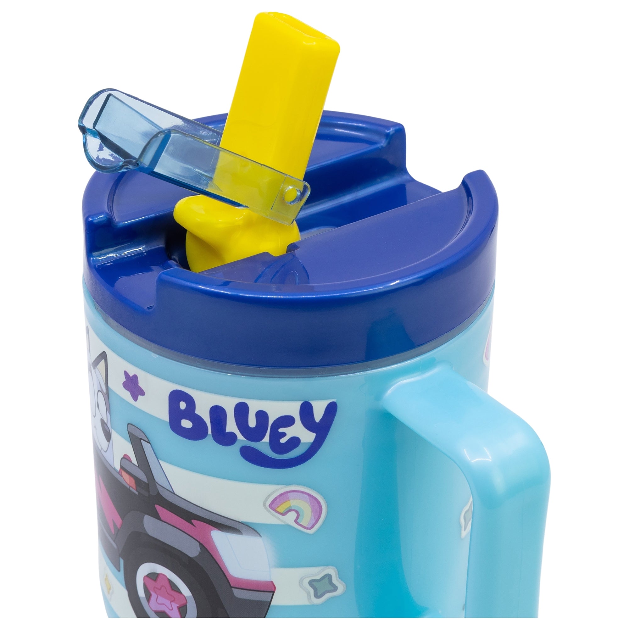 Glas - Bluey 530 ml með röri