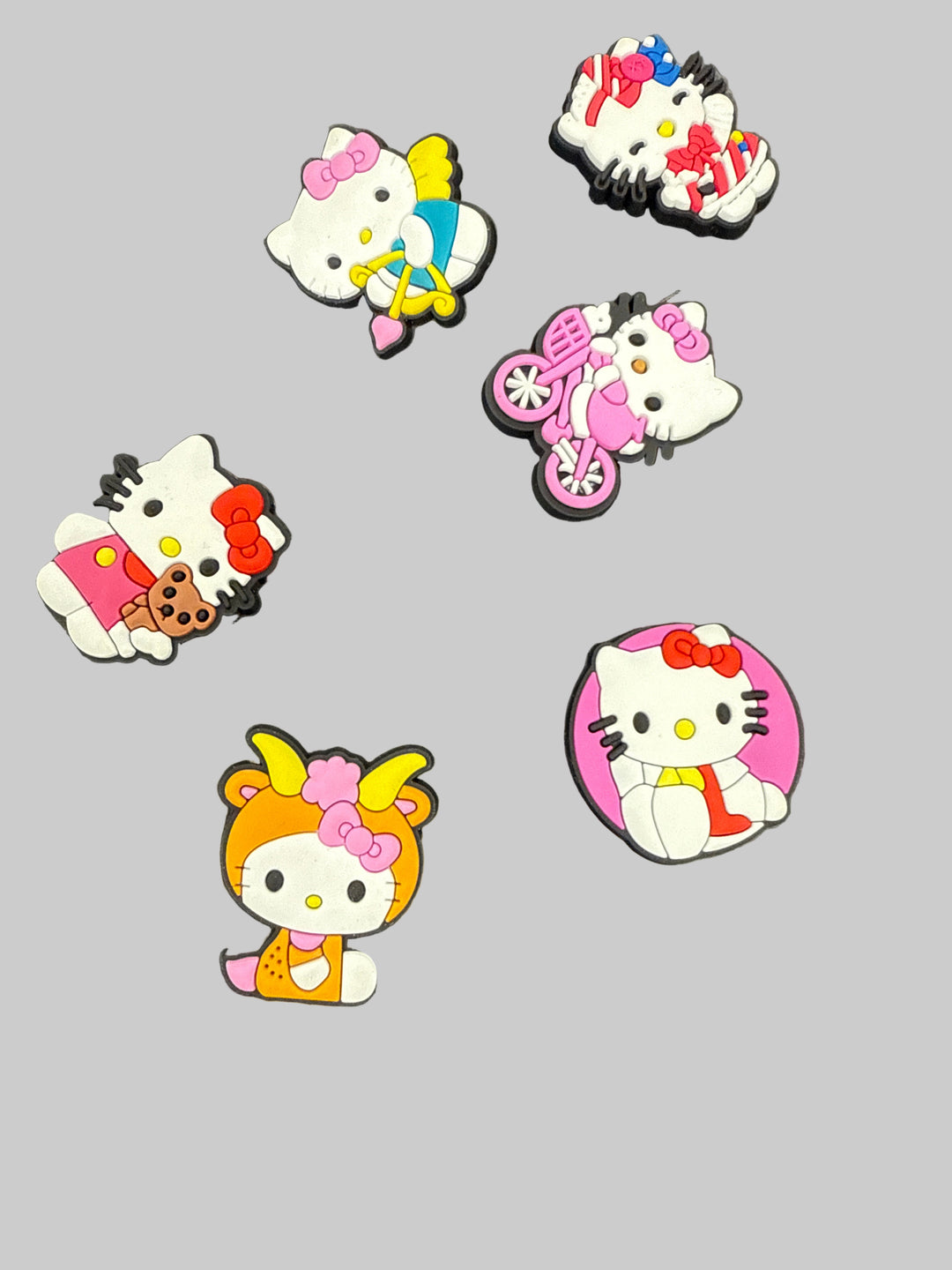 Crocs skraut Hello Kitty 6 stk saman í poka