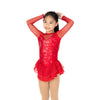 614 Crystal Kisses Dress – Rauður - Skautakjóll