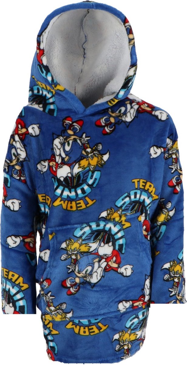 Kósýpeysa  Sonic blá 7-14 ára