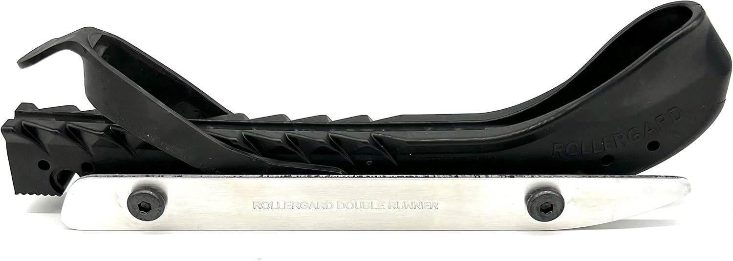 Skautahlífar með blöðum á svartar  "Double-Runner"