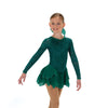 623 Tulip Lace Dress – Emerald Green - Skautakjóll