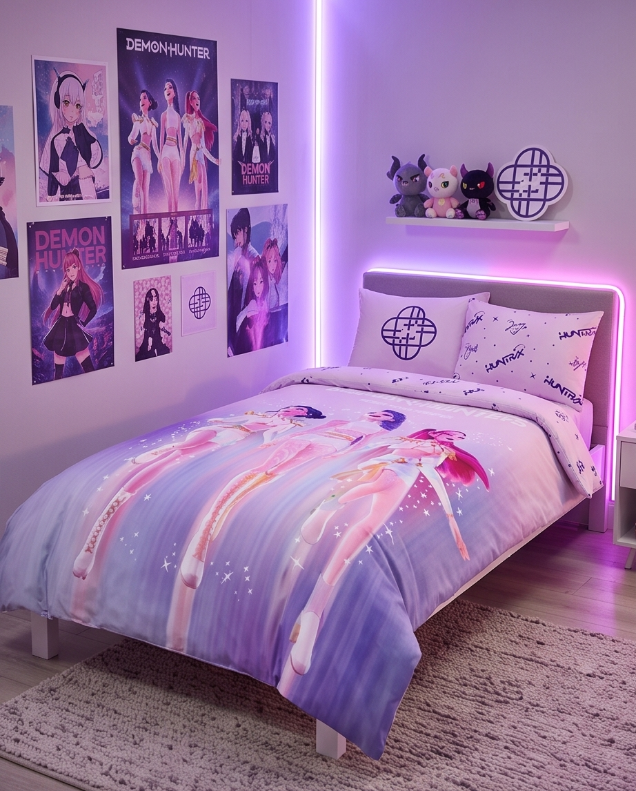 K-pop Demon Hunters Bright rúmfatasett 140×200 cm