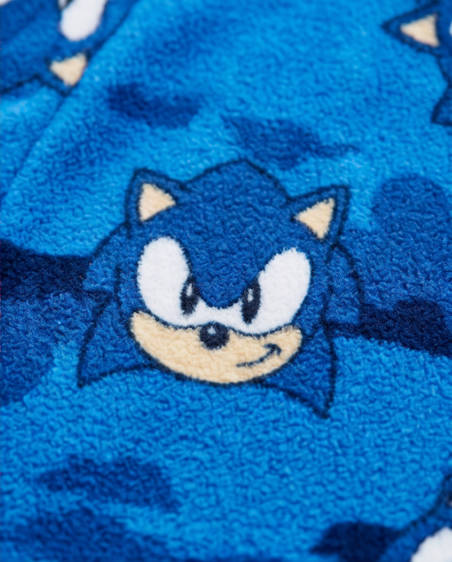 Baðsloppur Sonic blár