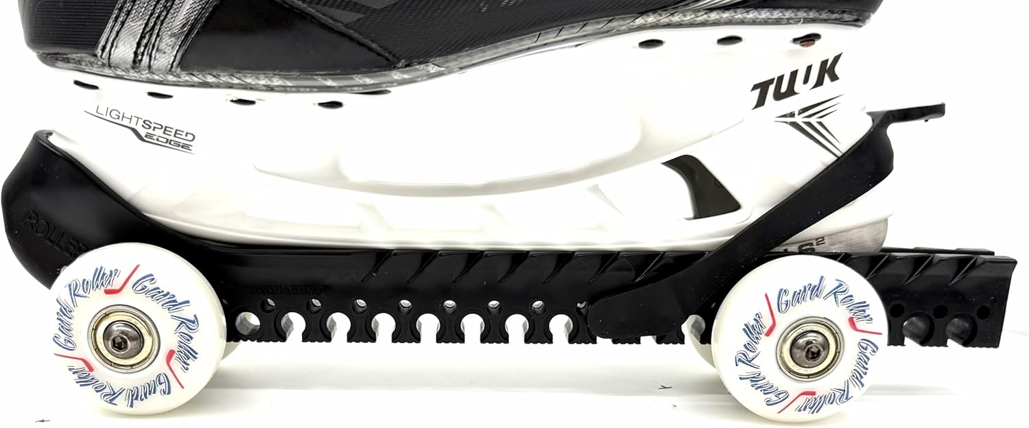 Hokkí skautahlífar með dekkjum svartar