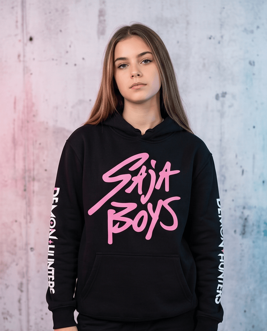 Hettupeysur - K-pop Demon Hunters - Saja Boys - Unglinga