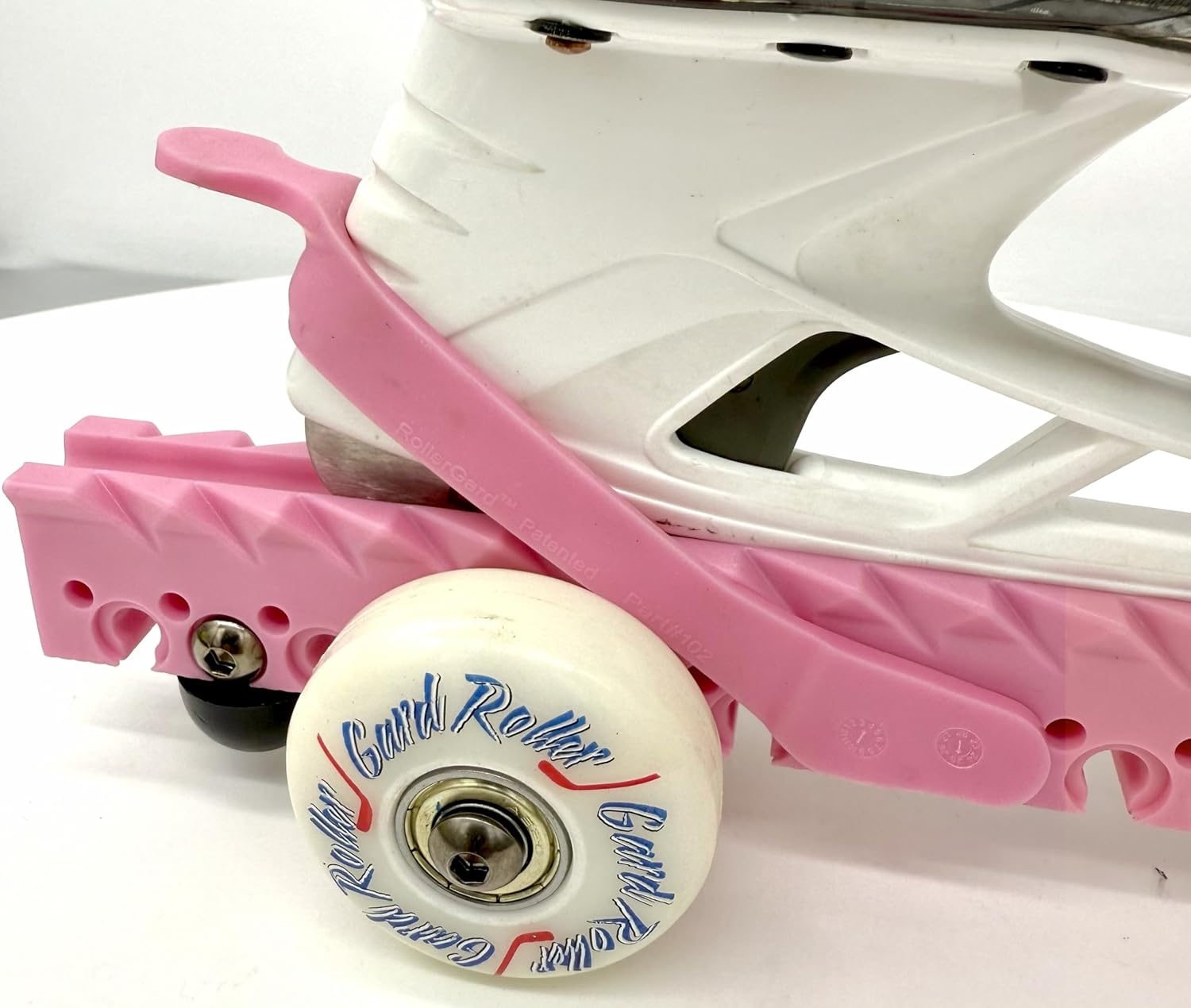 Hokkí skautahlífar með dekkjum Bleikar