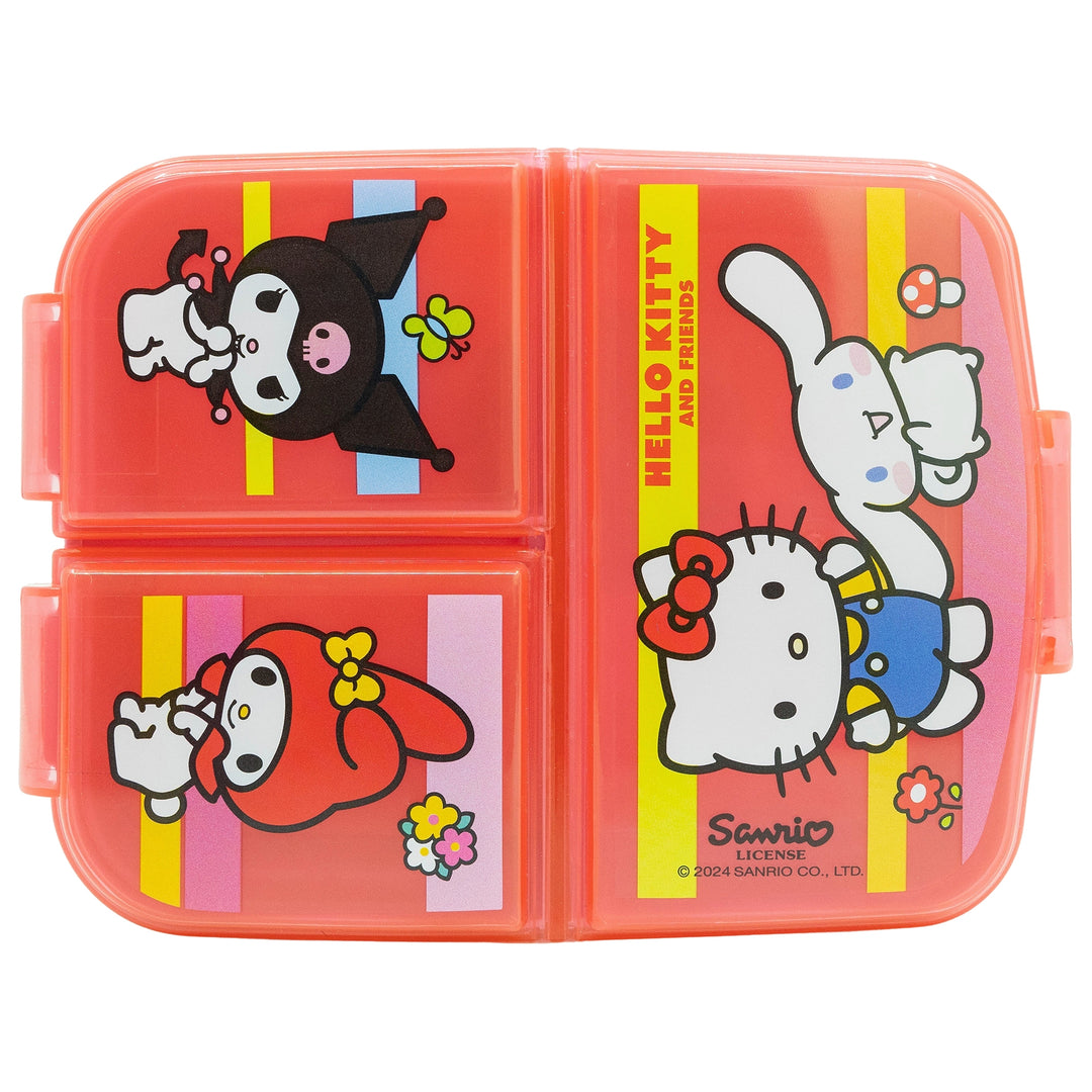 Nestisbox  með þremur hólfum -  Hello Kitty og vinir