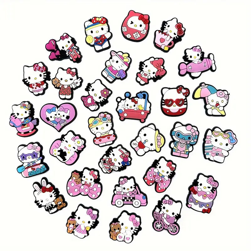 Crocs skraut Hello Kitty 6 stk saman í poka