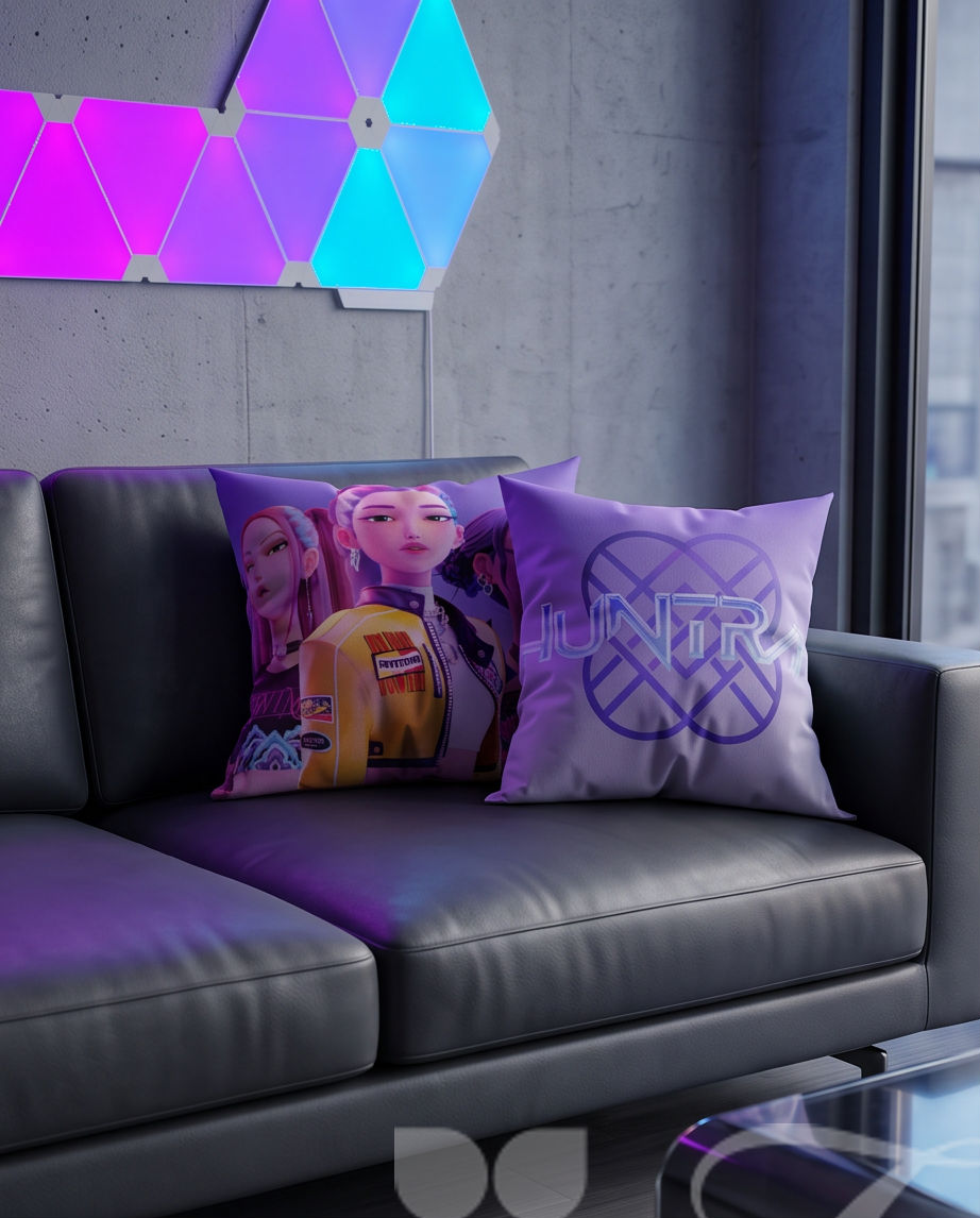 K-pop Demon Hunters Icons skrautpúði 40×40 cm