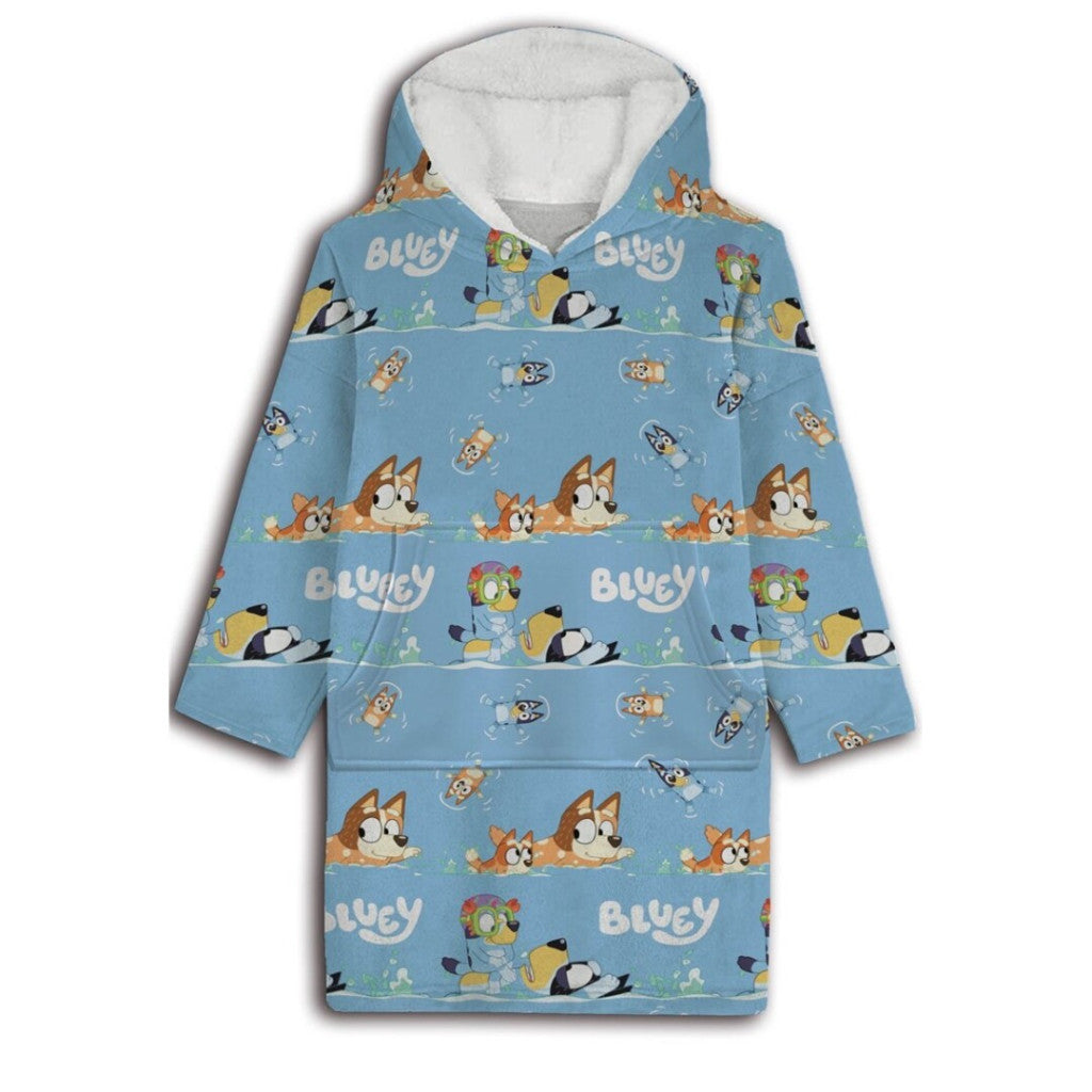 Bluey Seaside flís Kósýpeysa 3-6 ára
