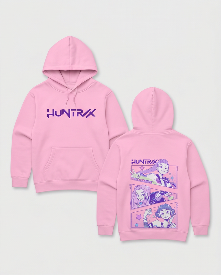Hettupeysur Huntrex bleik - K-pop Demon Hunters - barna