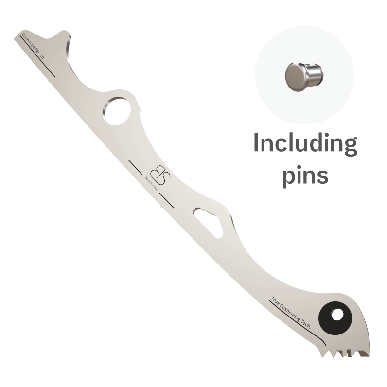 Stálskauti og pinnar fyrir Blade Science Single Cushioning