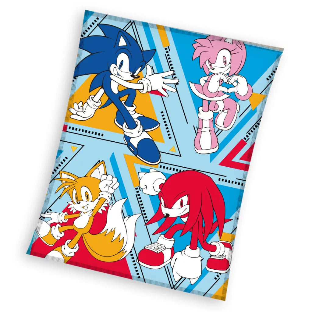 Flísteppi Sonic og vinir
