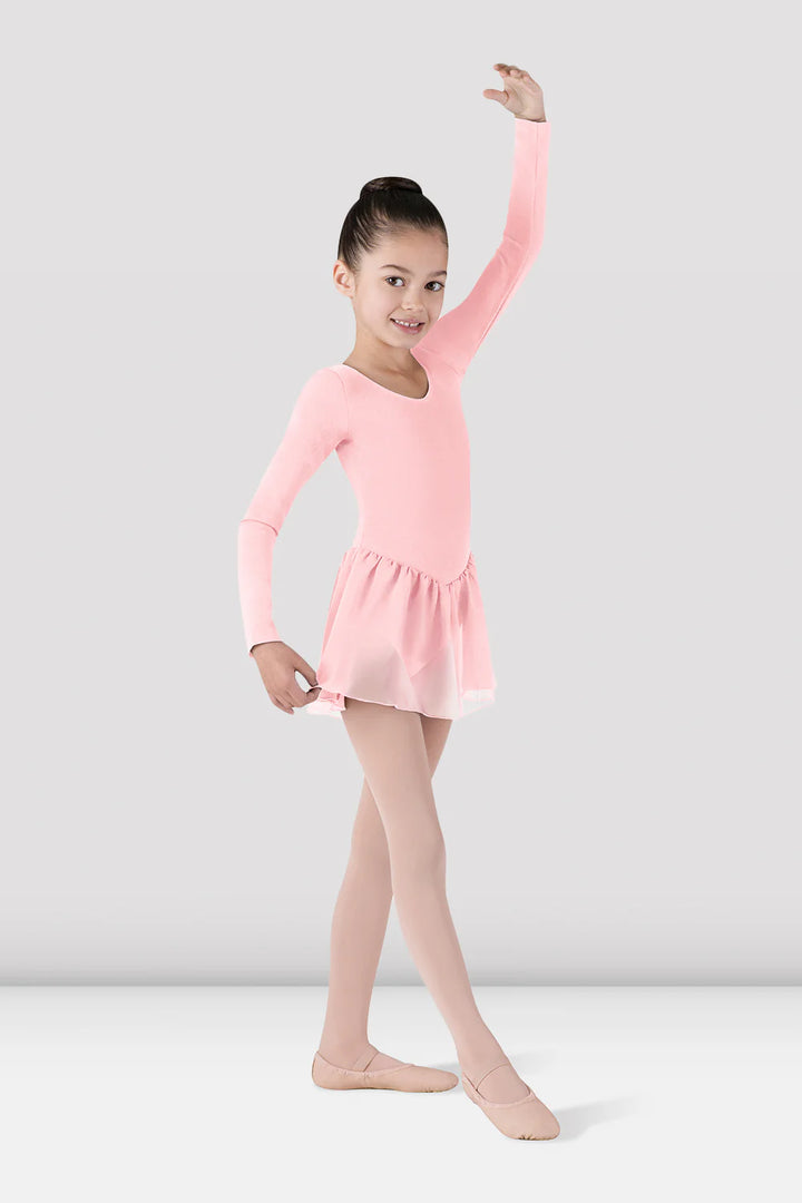 Bloch ballettkjóll  - bleikur - langerma