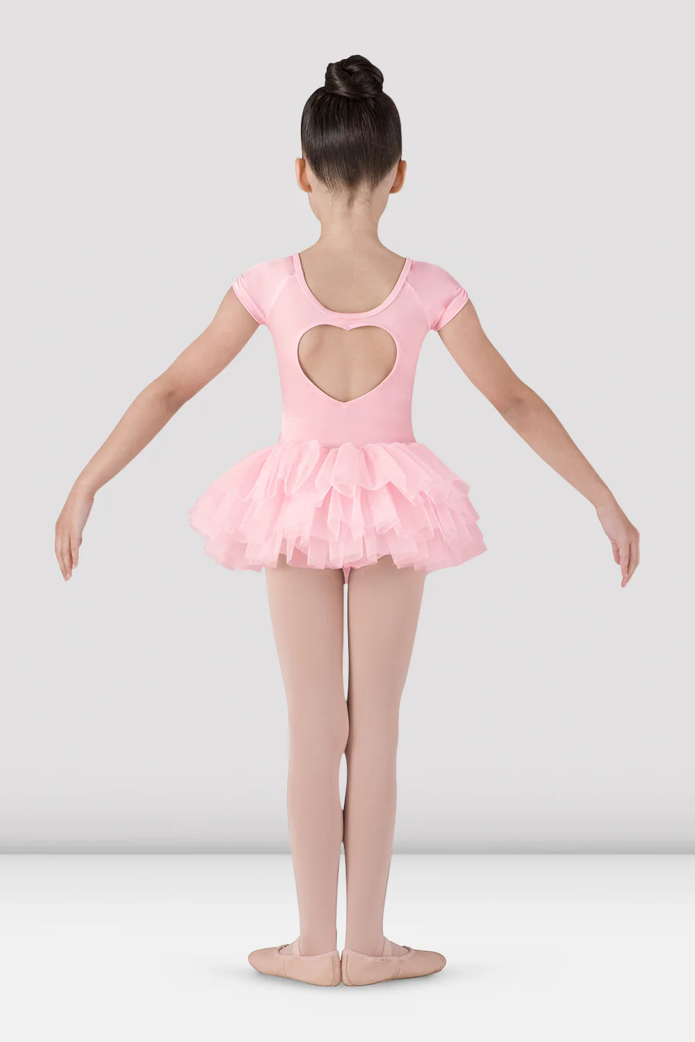 Bloch ballettkjóll  - bleikur - með hjarta í bakinu