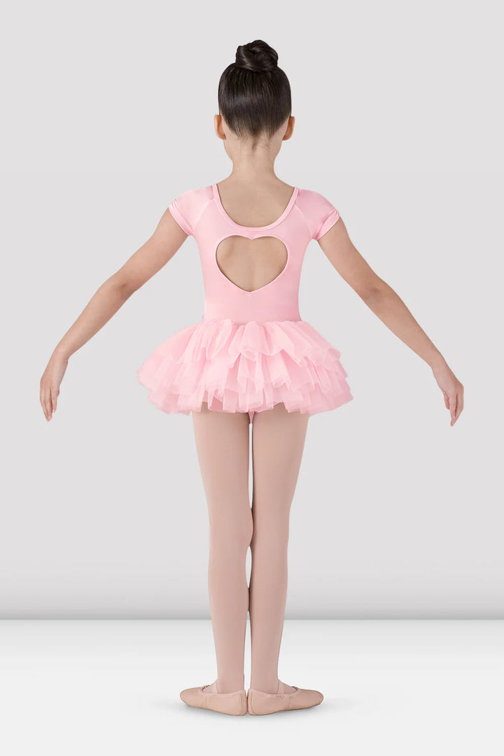 Bloch ballettkjóll  - bleikur - með hjarta í bakinu