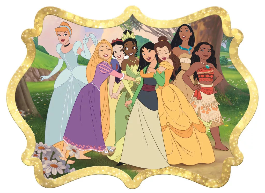 Púsluspil - Prinsessu púsluspil og leikur 24 stk