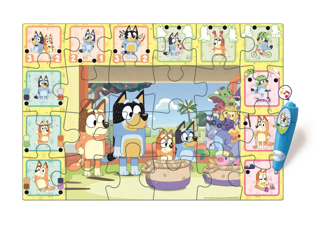Púsluspil - Bluey púsluspil og leikur 24 stk