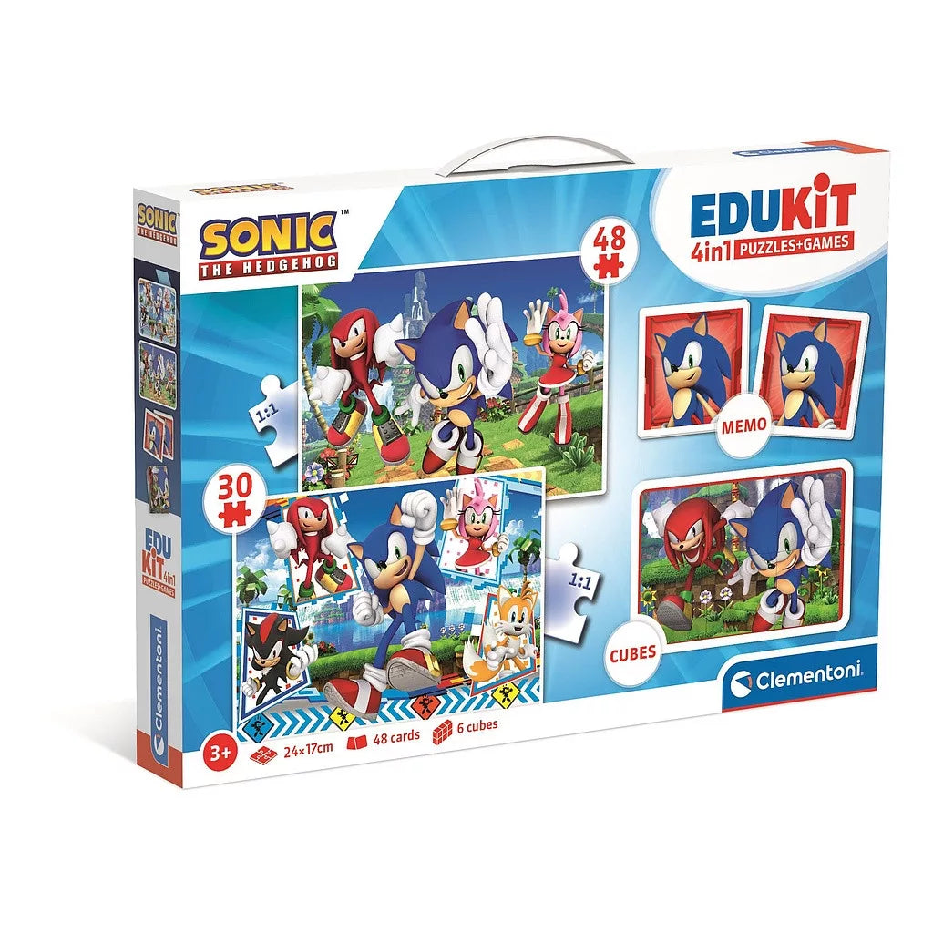 Púsluspil og leikur Sonic 4 í 1