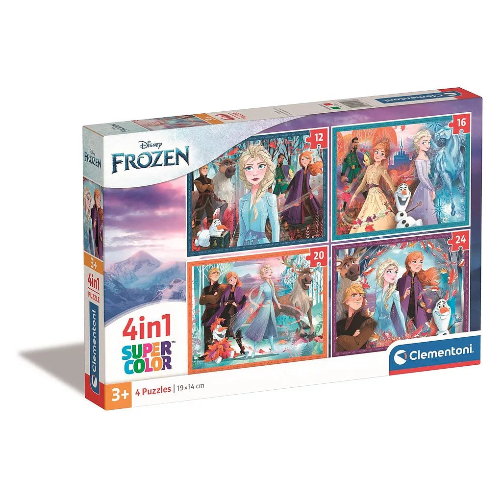 Púsluspil - Frozen 4 in 1
