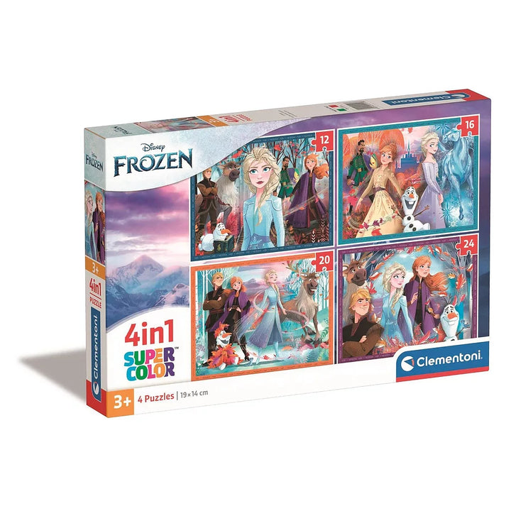 Púsluspil - Frozen 4 in 1