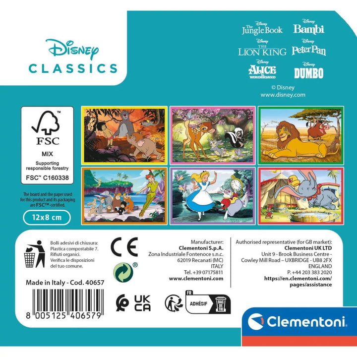 Púsluspil -kubbar - Disney- 6 kubbar
