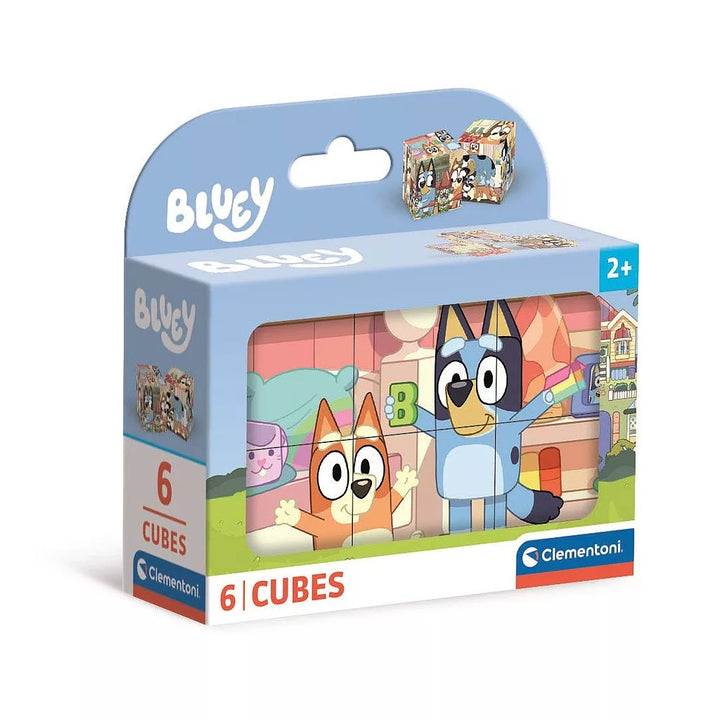 Púsluspil - kubbar - Bluey - 6 kubbar