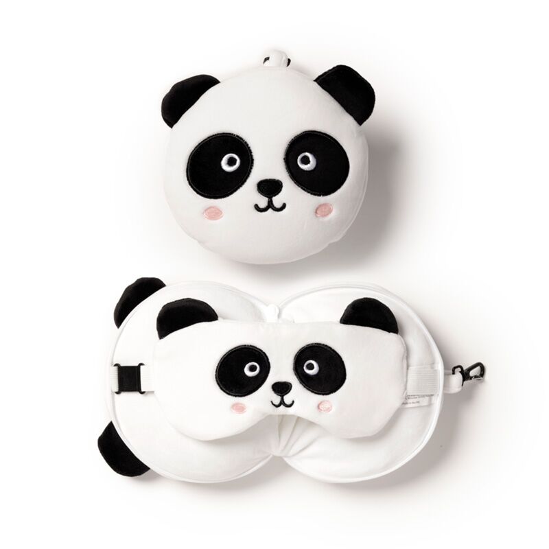 Ferðapúði og svefngrímu Panda