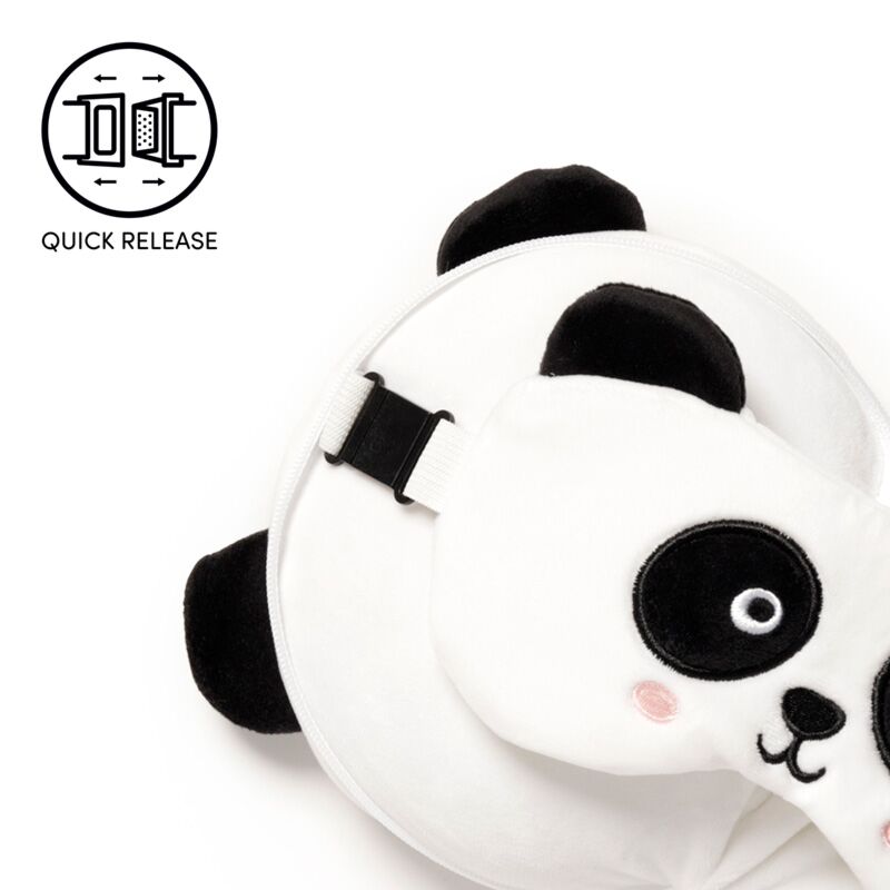 Ferðapúði og svefngrímu Panda